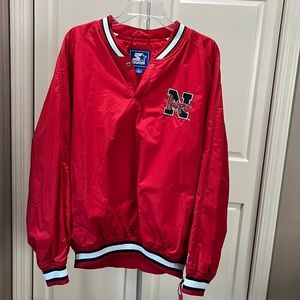 Nebraska Starter Pullover Windbreaker Size L